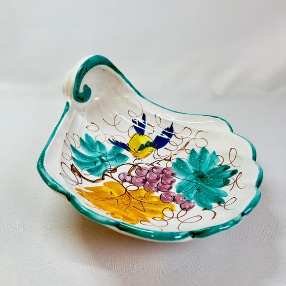 Peasant Village Italian Handcrafted Vintage Bowl Artisan Hand Painted Ceramics - Picture 4 of 8